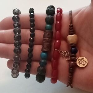 #1144.  5 Piece Assorted Bracelet Bundle